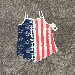 SO Blue and Red Stars and Stripes Tank Top